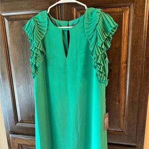 Vince Camino shift dress in Kelly Green NWT